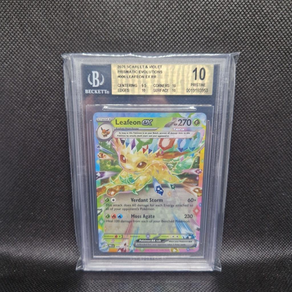 Leafeon EX Prismatic Evolutions BGS 10, Ophalen of Verzenden