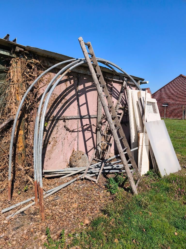 Tunnelserre, Tuin en Terras, Ophalen, Gebruikt, Aluminium, Kweekkas