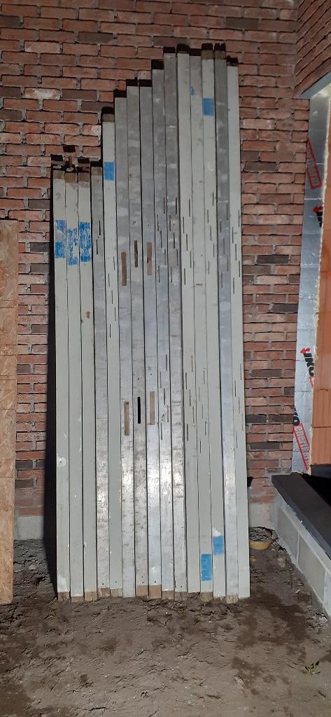 Stelprofielen hout/alu, Ophalen, Gebruikt