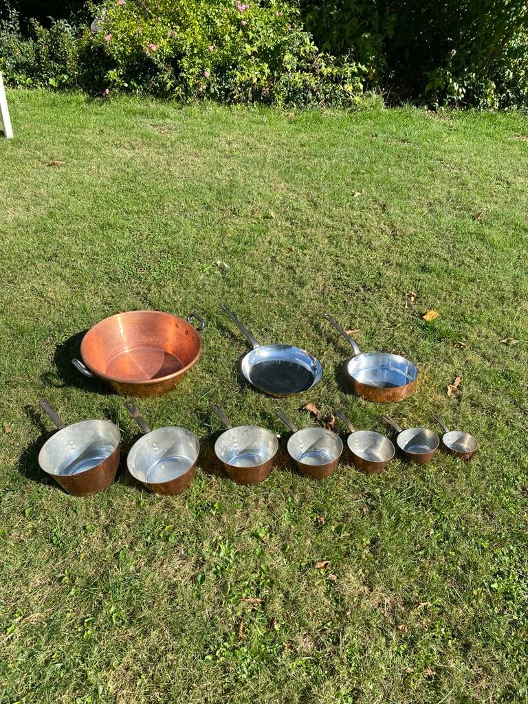 Ensemble de casseroles / confiturier en cuivre, Enlèvement, Comme neuf, Autres matériaux, Ensemble de casseroles