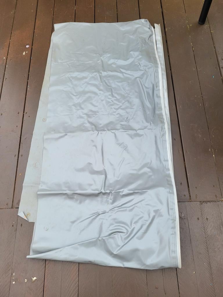 Tocht strook voor aan caravan, Ophalen