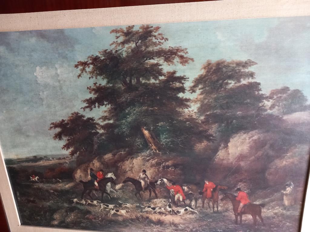 Schilderij jachttafereel, Enlèvement