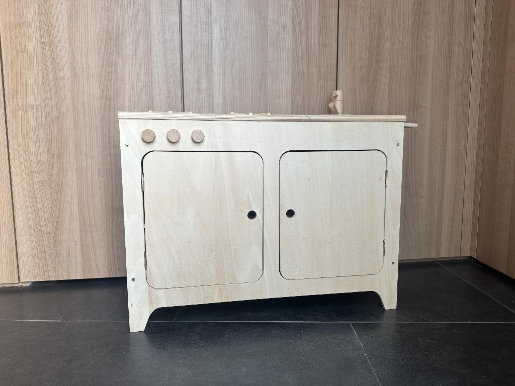 Houten speelkeukentje / kinderkeuken, Enlèvement, Utilisé, Bois, Jouer à la cuisine