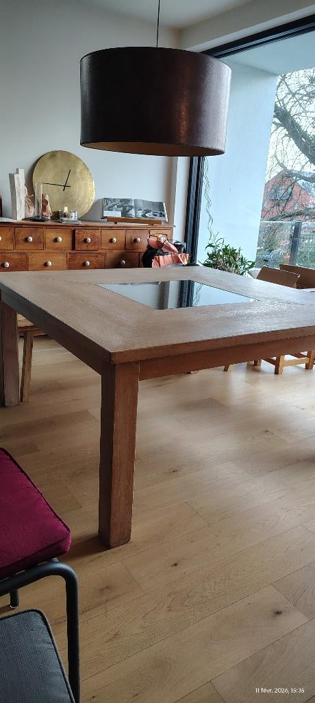 Table carrée salle à manger, Maison & Meubles, Neuf, 150 à 200 cm, Cinq personnes ou plus, 150 à 200 cm