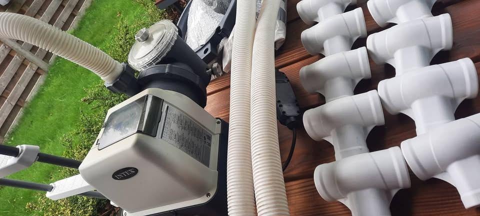 Intex zwembad 477x122 + zandfilterpomp + toebehoren, Tuin en Terras, Zwembaden, Gebruikt, Opzetzwembad, 120 cm of meer, 400 cm of meer