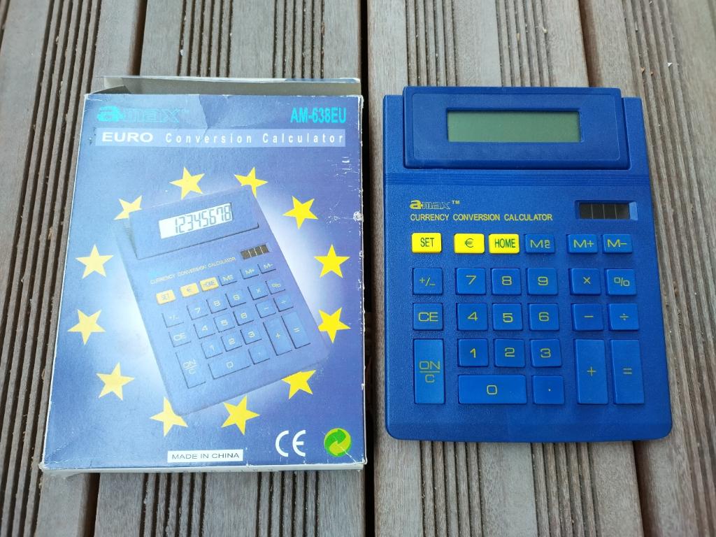 Calculatrice euro solaire à réparer, Enlèvement ou Envoi, Utilisé
