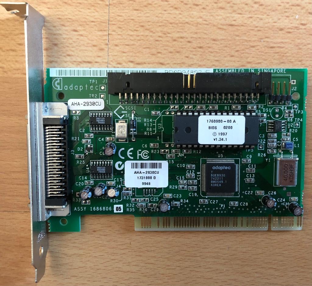 Adaptec AHA-2930CU Scsi controller PCI (NIEUW), Ophalen, Intern, SCSI, Nieuw