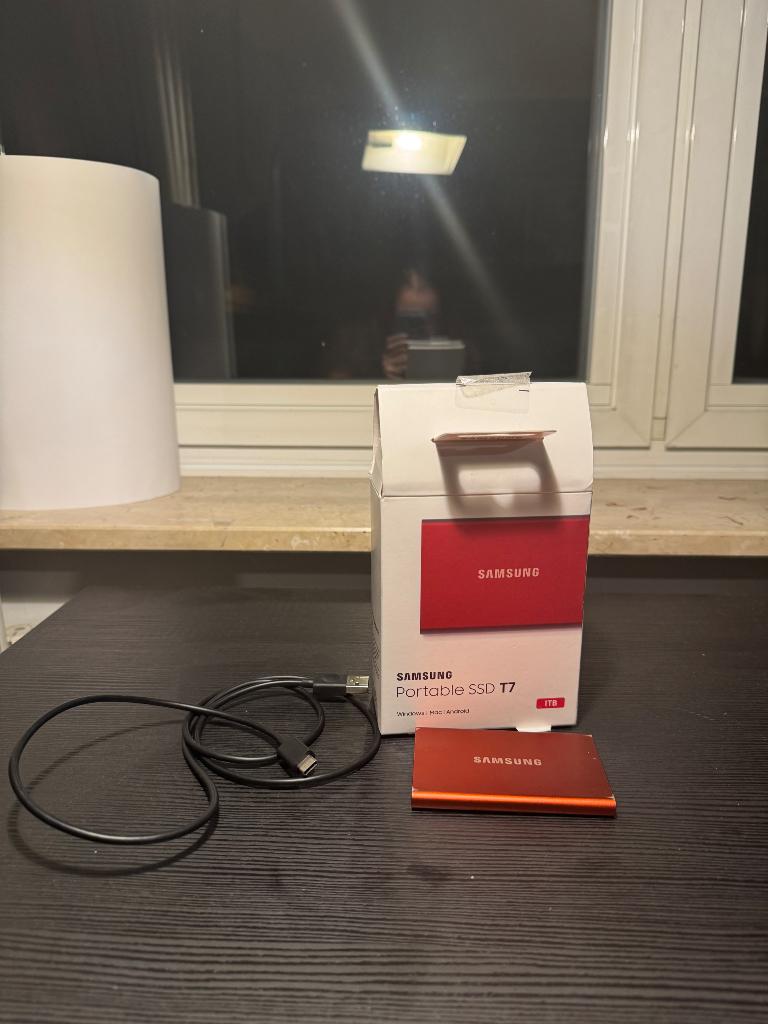 Samsung SSD T7 1TB, Computers en Software, Harde schijven, SSD, Ophalen of Verzenden, Zo goed als nieuw, Samsung