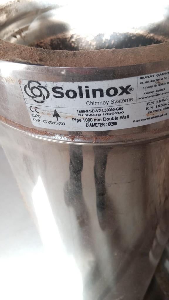 Inox dubbelwandig rookkanaal, Ophalen, Inox