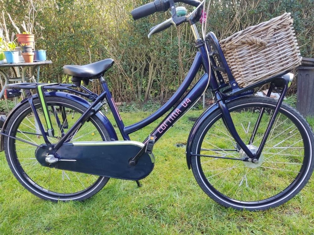 Cortina U4 Mini 24inch,3v, meisjesfiets, Naaf + mand(8j-12j), Fietsen en Brommers, Fietsen | Meisjes, Ophalen, Cortina U4,3v,24inch,Naafdynamo