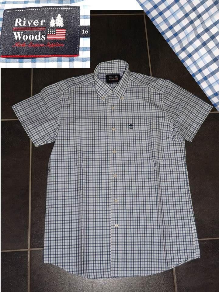 Chemise RIVER WOODS courtes manches taille 16 ans ou S, Kleding | Heren, Overhemden, Gedragen, Halswijdte 38 (S) of kleiner, Ophalen of Verzenden