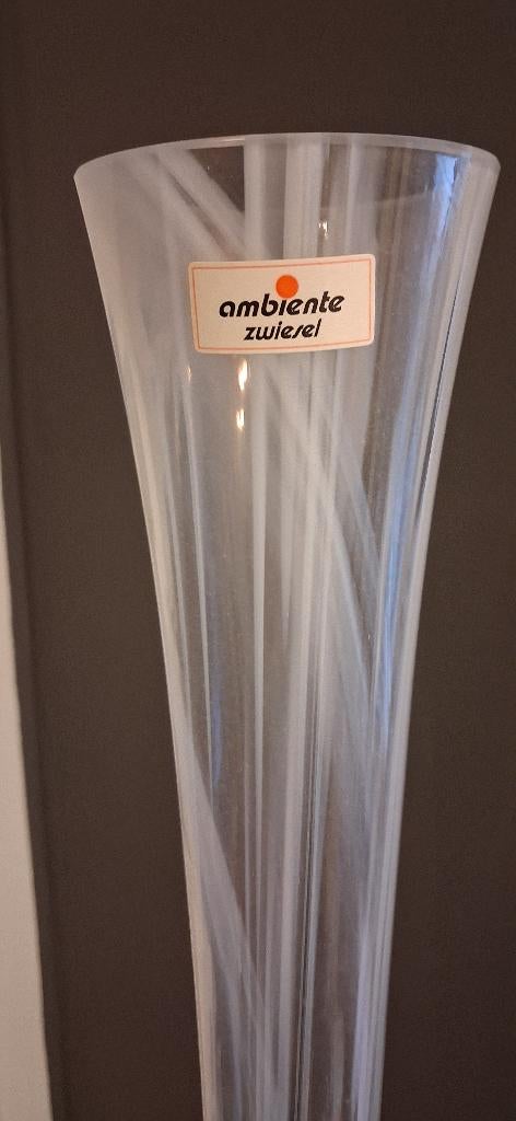 Vase 80cm haut Ambiente Zwiesel état neuf, Maison & Meubles, Neuf, 75 cm ou plus, Verre, Enlèvement