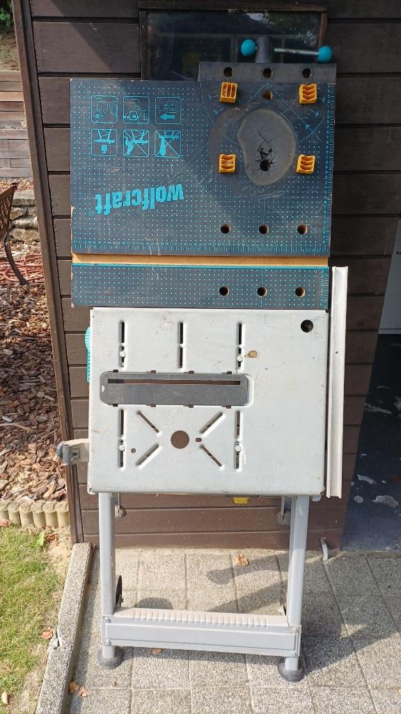 Wolcraft werkbank, Doe-het-zelf en Bouw, Werkbanken, Ophalen, Gebruikt, Minder dan 70 cm, Inklapbaar