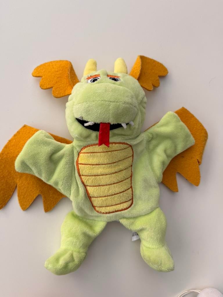 Handpop draakje, Ophalen of Verzenden, Zo goed als nieuw