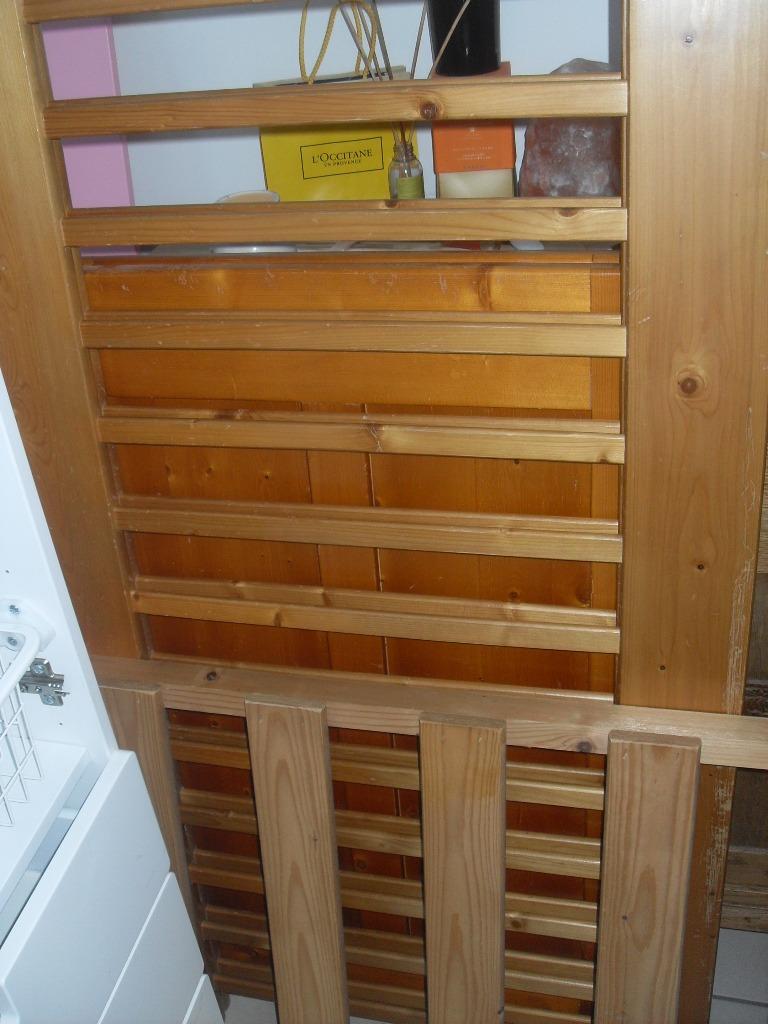 Lit bébé en pin massif, Ophalen, Gebruikt, 70 tot 85 cm, Minder dan 140 cm