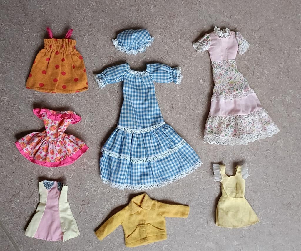 Vintage Kledij Sindy en Petra, Verzamelen, Poppen, Ophalen of Verzenden, Gebruikt