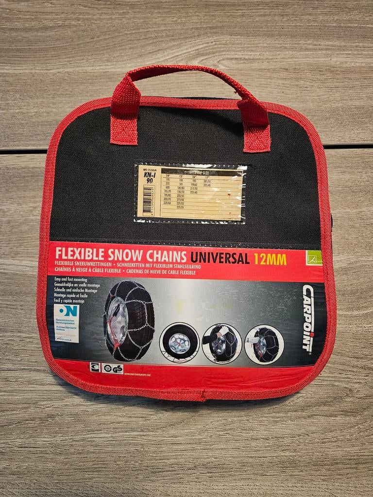 Flexibele sneeuwkettingen, universeel 12mm, nieuw!, Auto diversen, Sneeuwkettingen, Ophalen