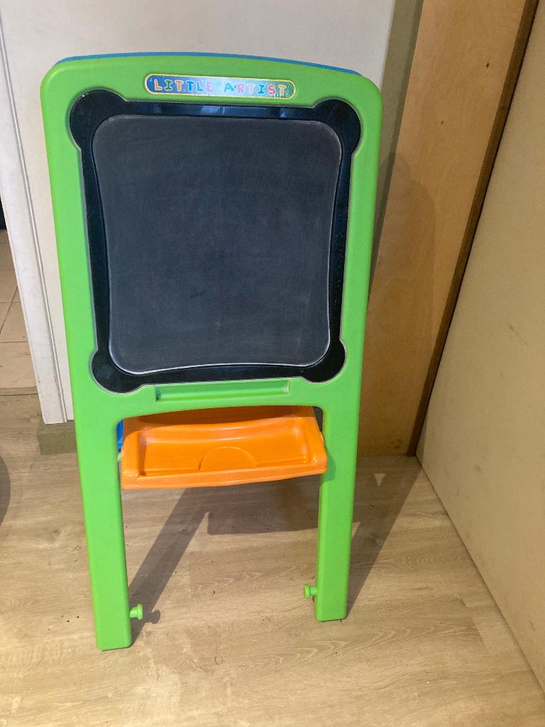 Krijt-en magneetbord, Ophalen, Gebruikt