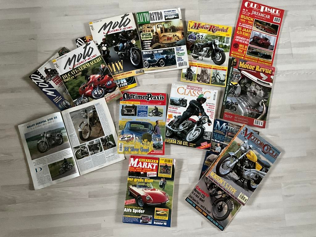 Magazines de motos Oldtimer Moto Legend, Motorcycle..., Enlèvement ou Envoi, Comme neuf