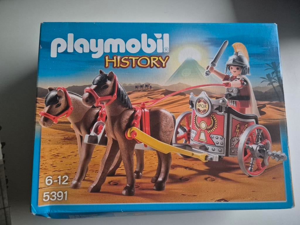 PLAYMOBIL Voiture de guerre romaine historique avec Tribune, Enlèvement ou Envoi, Neuf