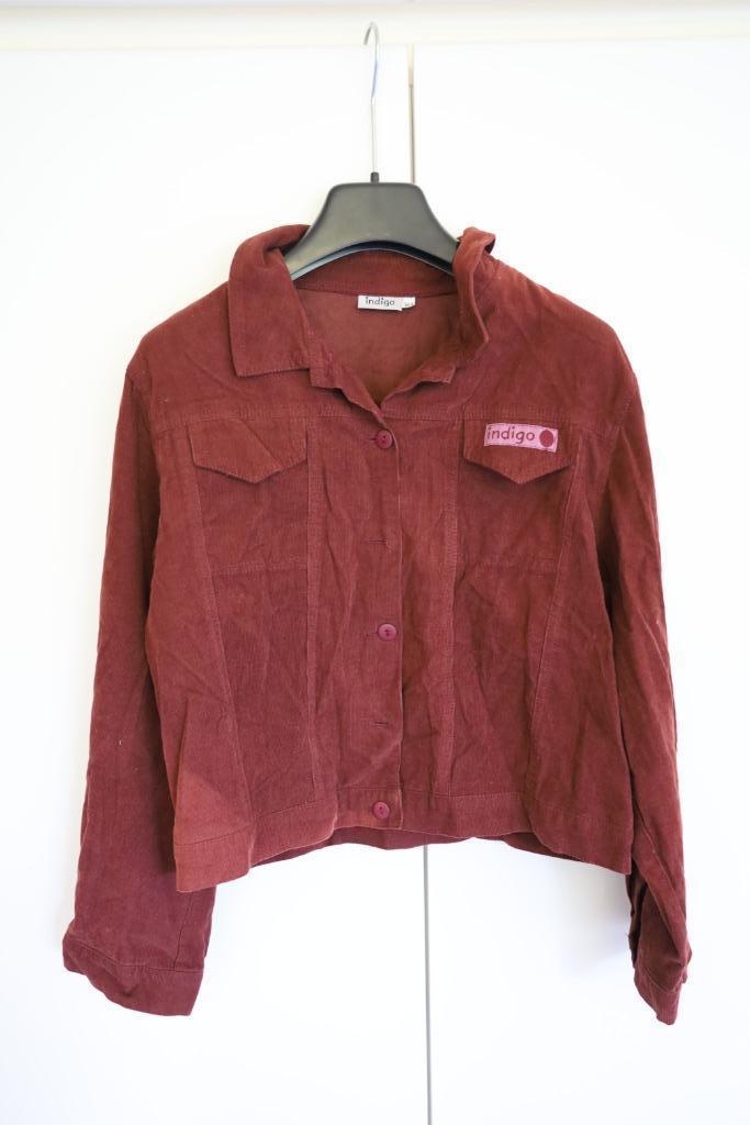 Gilet bordeaux par Indigo m164, Neuf, Enlèvement ou Envoi, Pull ou Veste, Fille