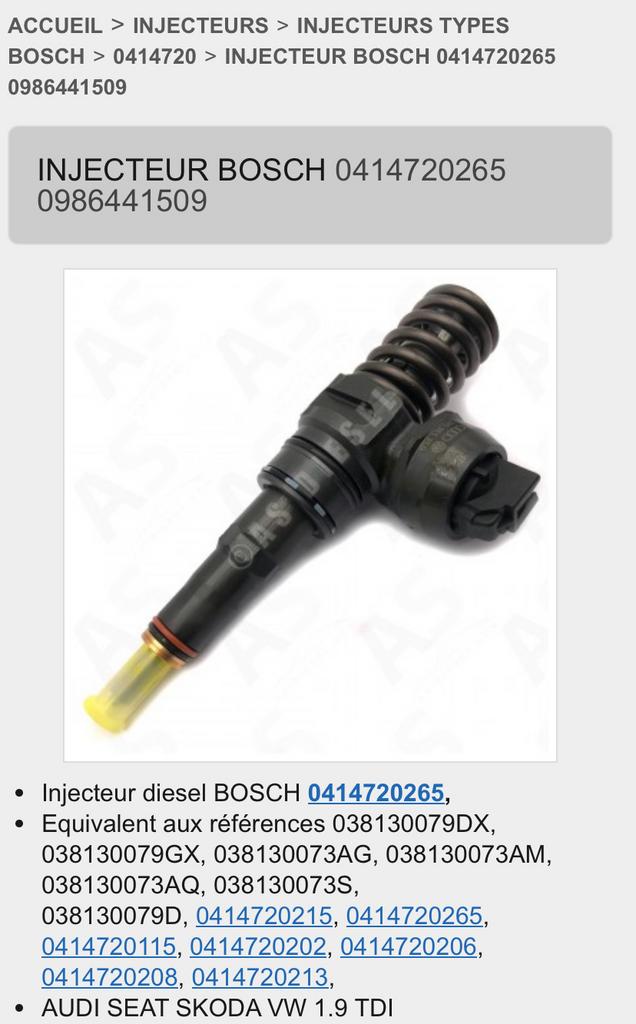 Injecteurs 4X neuf 100€ pièces, Particulier, Achat