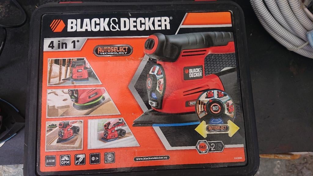 Black & decker 4in1 ponceuse, Bricolage & Construction, Outillage | Ponceuses, Enlèvement ou Envoi, Comme neuf