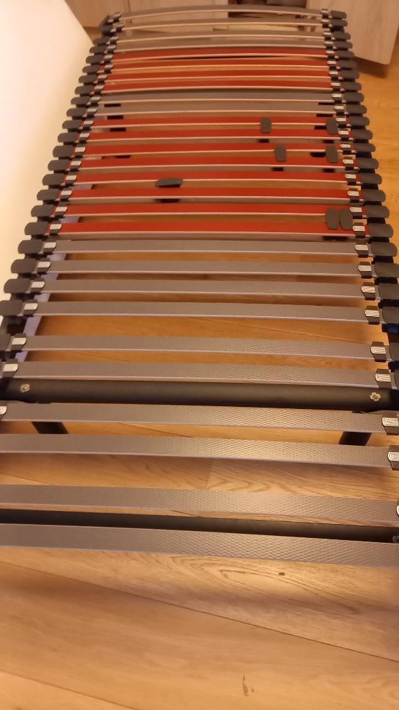 Bed 1 persoon, Huis en Inrichting, Slaapkamer | Bedden, Ophalen, 90 cm, Eenpersoons, Zwart