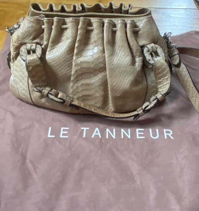 Sac à main en cuir Le Tanneur, Envoi, Utilisé, Beige, Sac à main