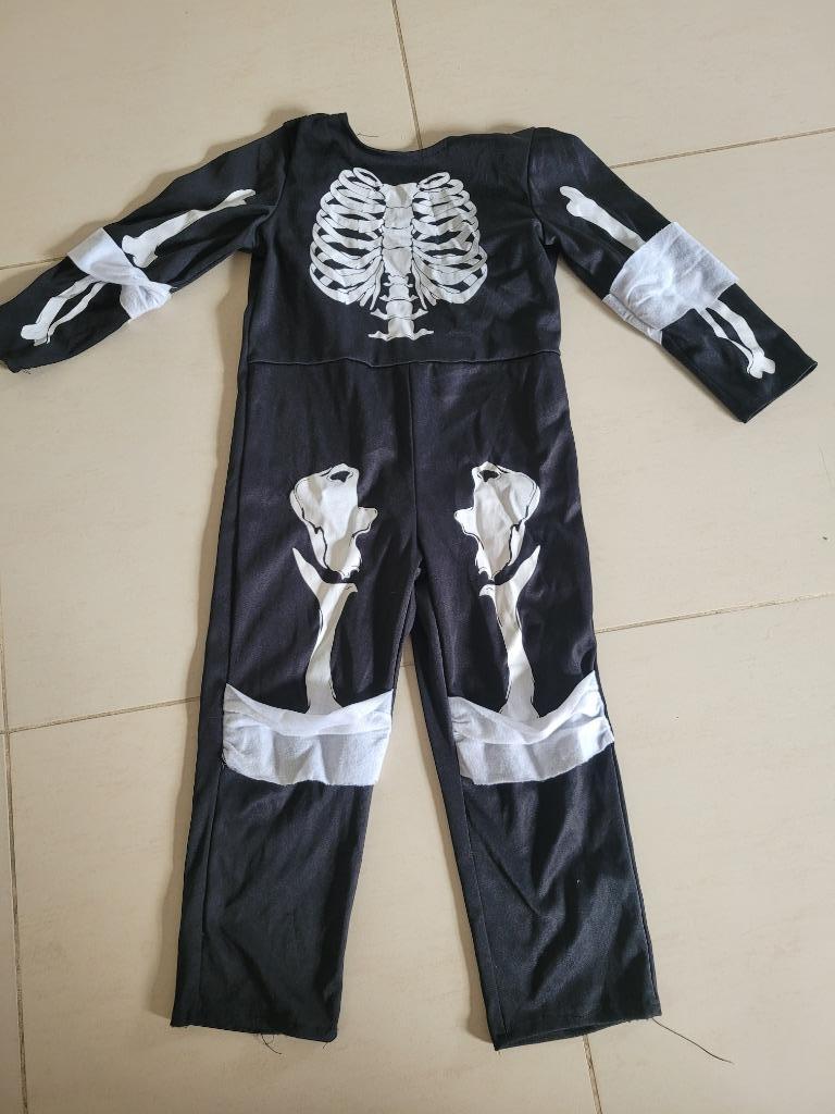 Skeletkostuum - maat 5 jaar, Ophalen of Verzenden, Gebruikt, 110 t/m 116, Jongen of Meisje