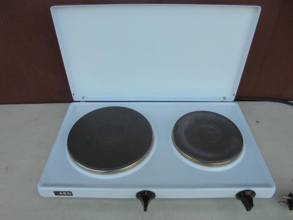 cuisinière double, Caravanes & Camping, Enlèvement, Comme neuf