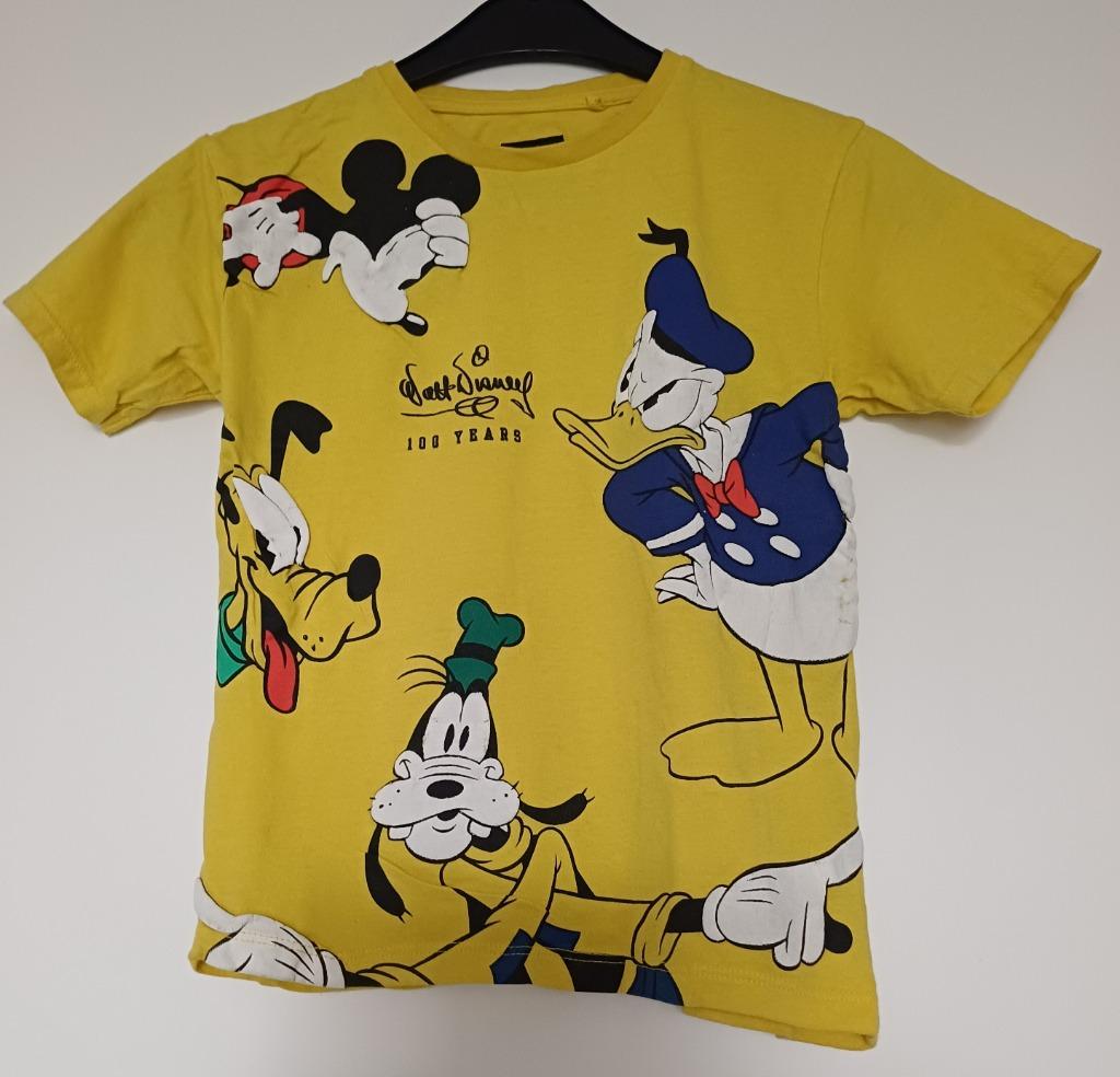 geel tshirt 100 years walt disney, Garçon, Enlèvement ou Envoi, Chemise ou À manches longues, Utilisé