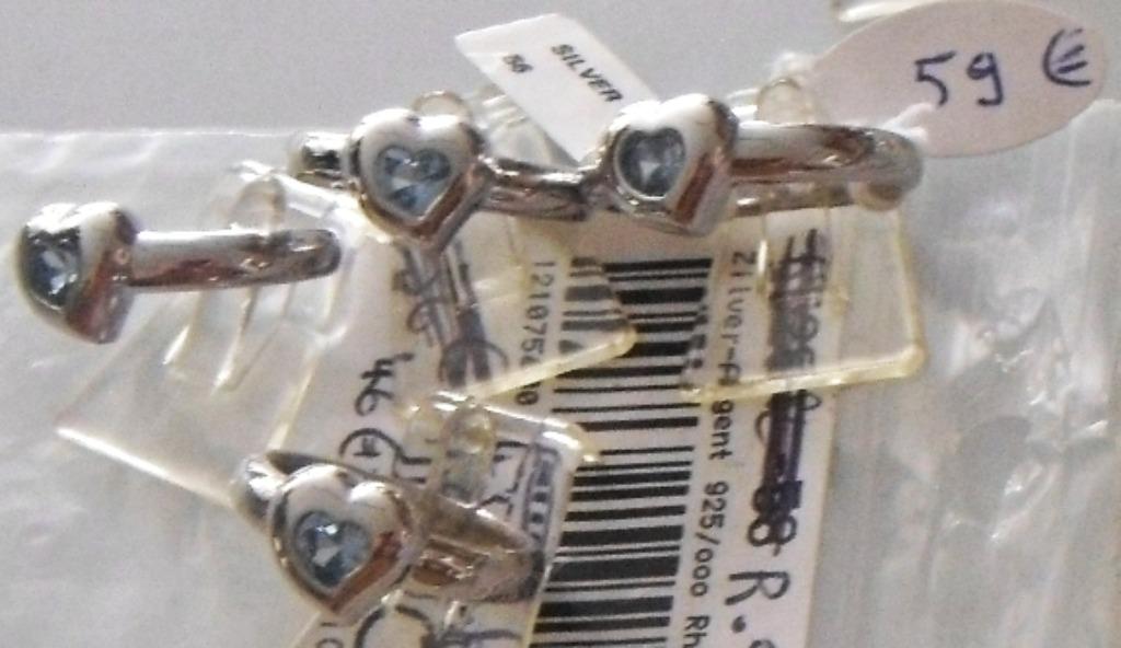 Bague en argent, en forme de coeur, topaze bleue NEUVE, Bijoux, Sacs & Beauté, Neuf, Enlèvement ou Envoi, Bleu, Argent