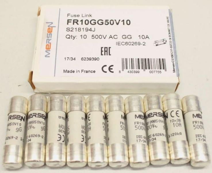 Fusible cylindrique gG 10X38 500VAC 6A – 10A – 16A, Bricolage & Construction, Électricité & Câbles, Neuf, Autres types, Enlèvement ou Envoi