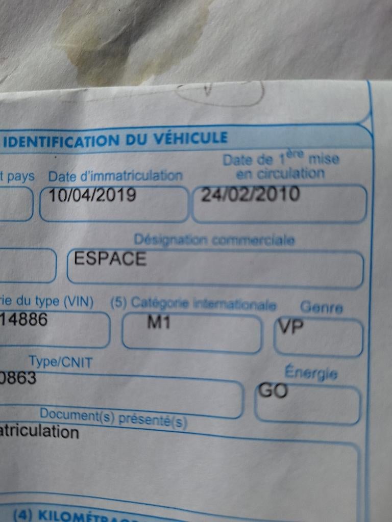 Toutes pièce renault espace 4, Auto diversen, Ongevalwagen, Monovolume, Renault, Zwart, Ophalen of Verzenden