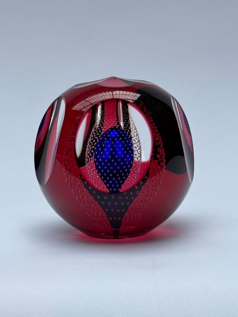 Val Saint Lambert Romano Carrera genummerd presse-papier, Ophalen of Verzenden