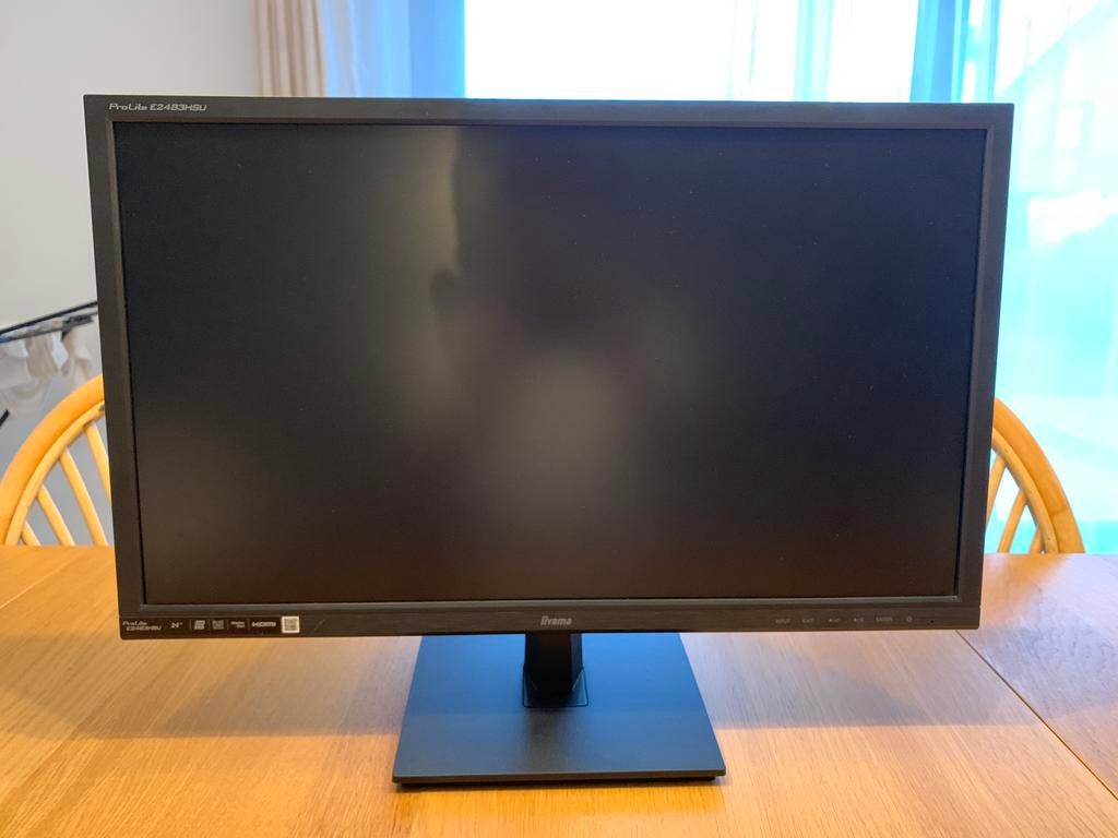 2x ecran iiyama ProLite 24pouces, Informatique & Logiciels, Moniteurs, Haut-parleurs intégrés, LED, HD, Enlèvement