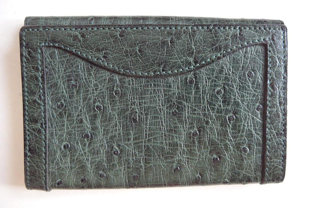 Sac Delvaux pour clés et cartes, cuir vert, Autres marques, Enlèvement ou Envoi, Vert, Utilisé