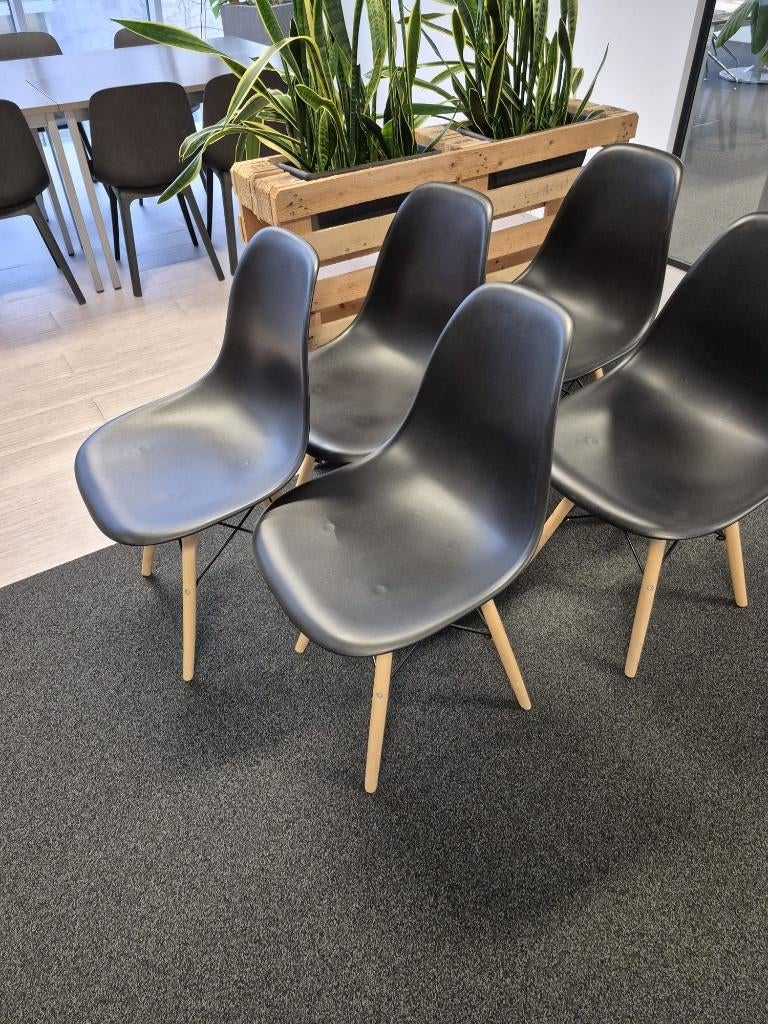 6 stoelen living, Bois, Enlèvement, Noir, Cinq, Six Chaises ou plus