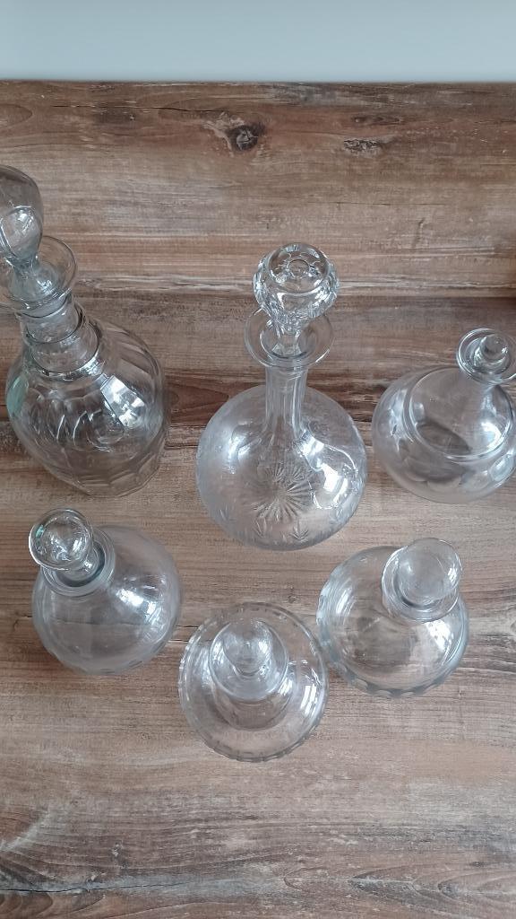 Carafes anciennes, Maison & Meubles, Cuisine | Vaisselle, Enlèvement, Utilisé, Verre ou Verres