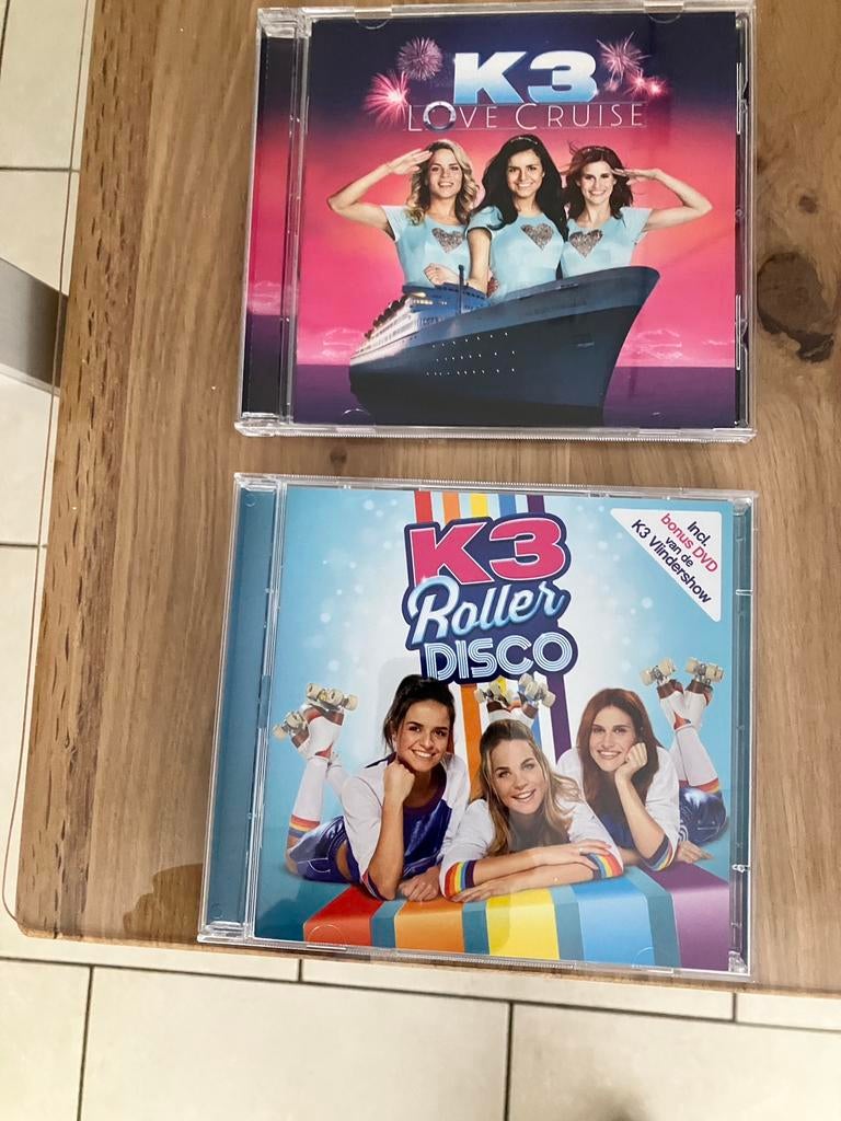 2 cd’s K3, Love Cruise en Roller Disco + vlindershow., Cd's en Dvd's, Ophalen of Verzenden, Zo goed als nieuw, Muziek