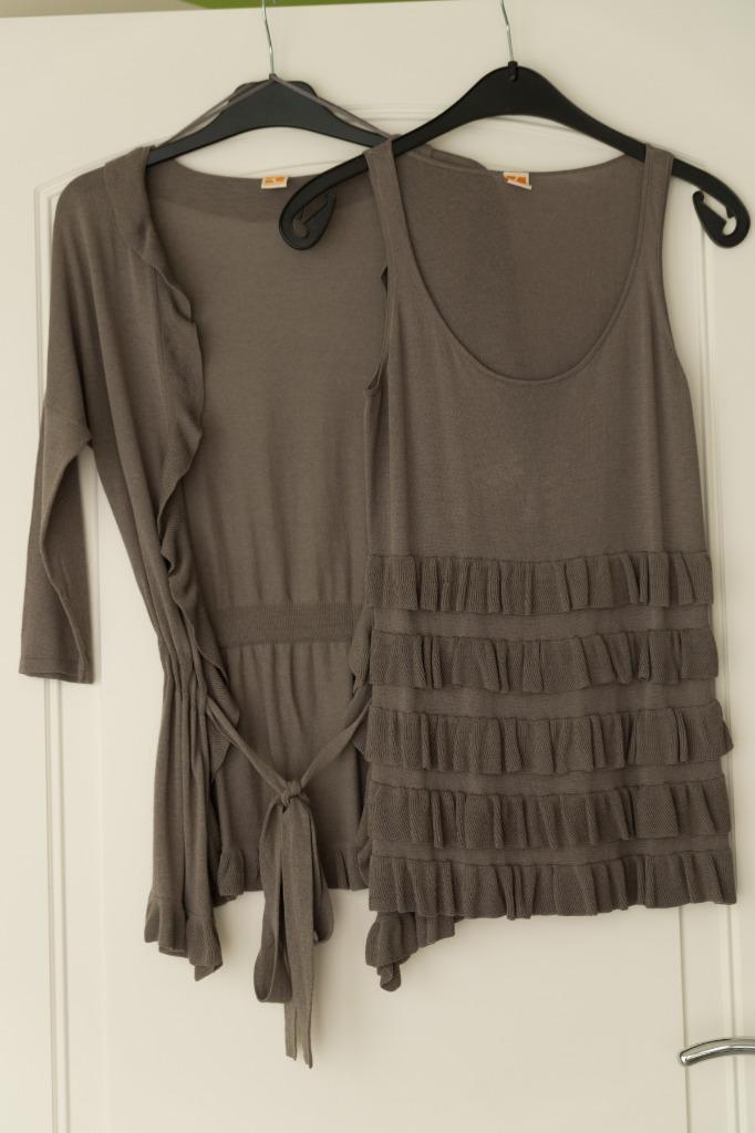 Ensemble, cardigan + top, Hugo Boss, NIEUW, maat S, Kleding | Dames, Overige kleuren, Verzenden, Nieuw, Maat 36 (S)