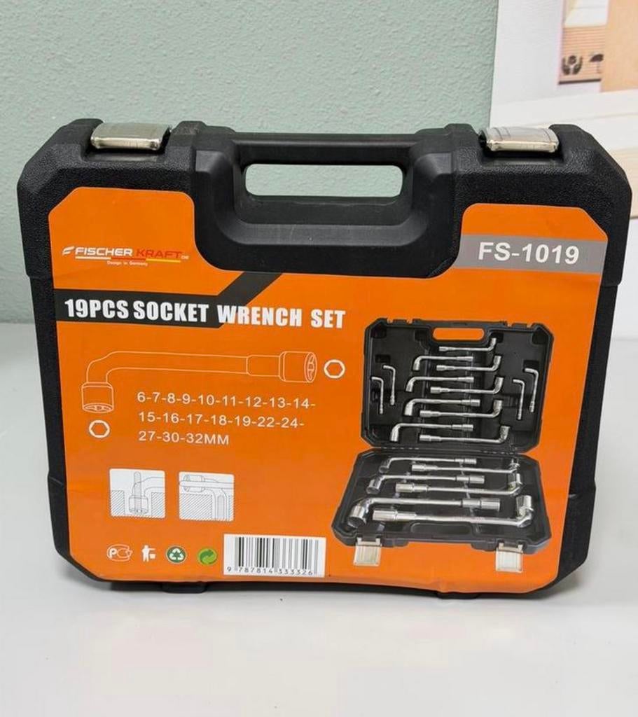 19-Delige NIEUW Haakse L-vormige pijpsleutelset pijpsleutels, Doe-het-zelf en Bouw, Gereedschap | Handgereedschap, Nieuw, Ophalen of Verzenden