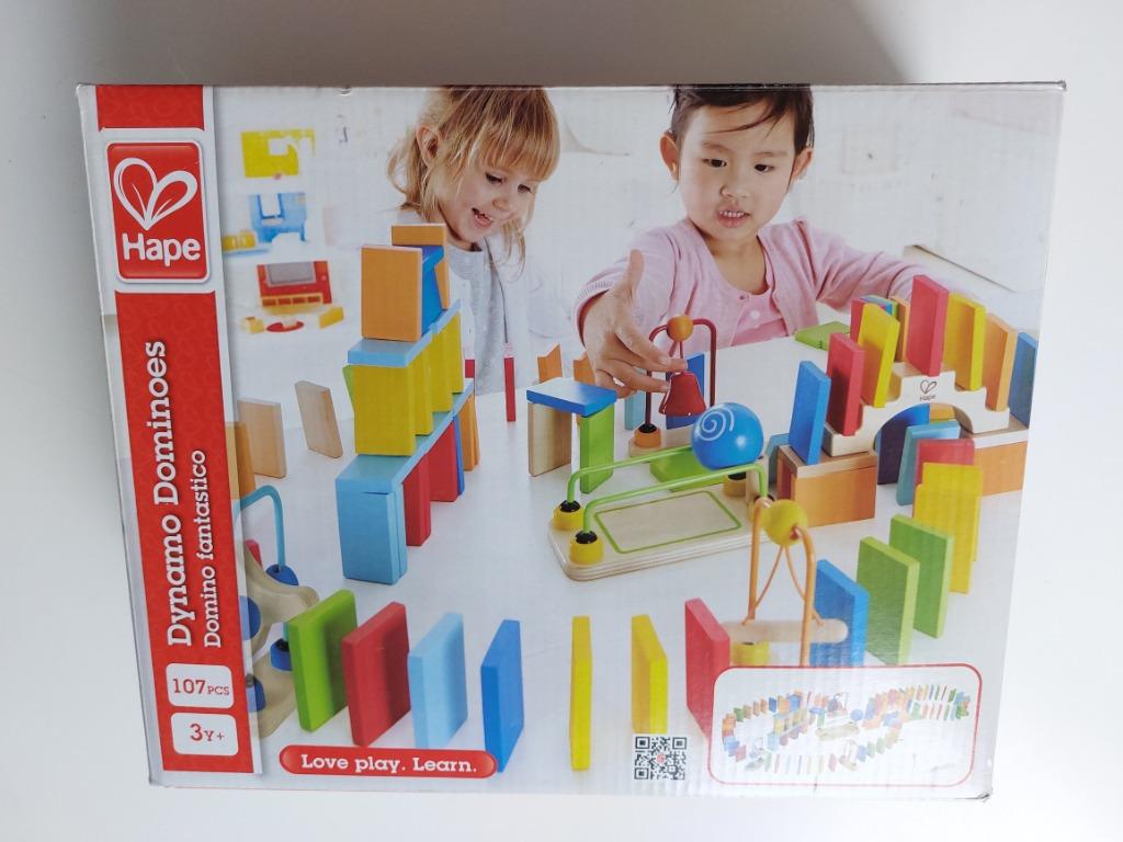 Houten DOMINO merk Hape - compleet, slechts 14 euro, Ophalen of Verzenden, Zo goed als nieuw, Overige typen