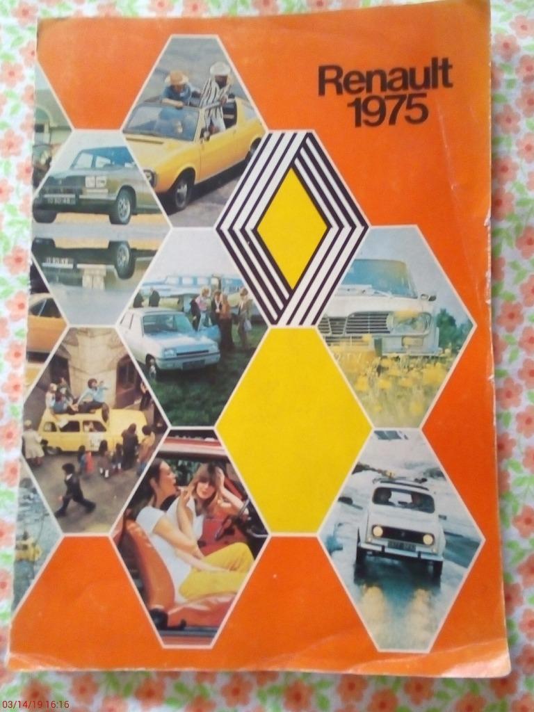 DOCUMENTATION RENAULT ANNEE 1975, Enlèvement ou Envoi, Neuf, Renault
