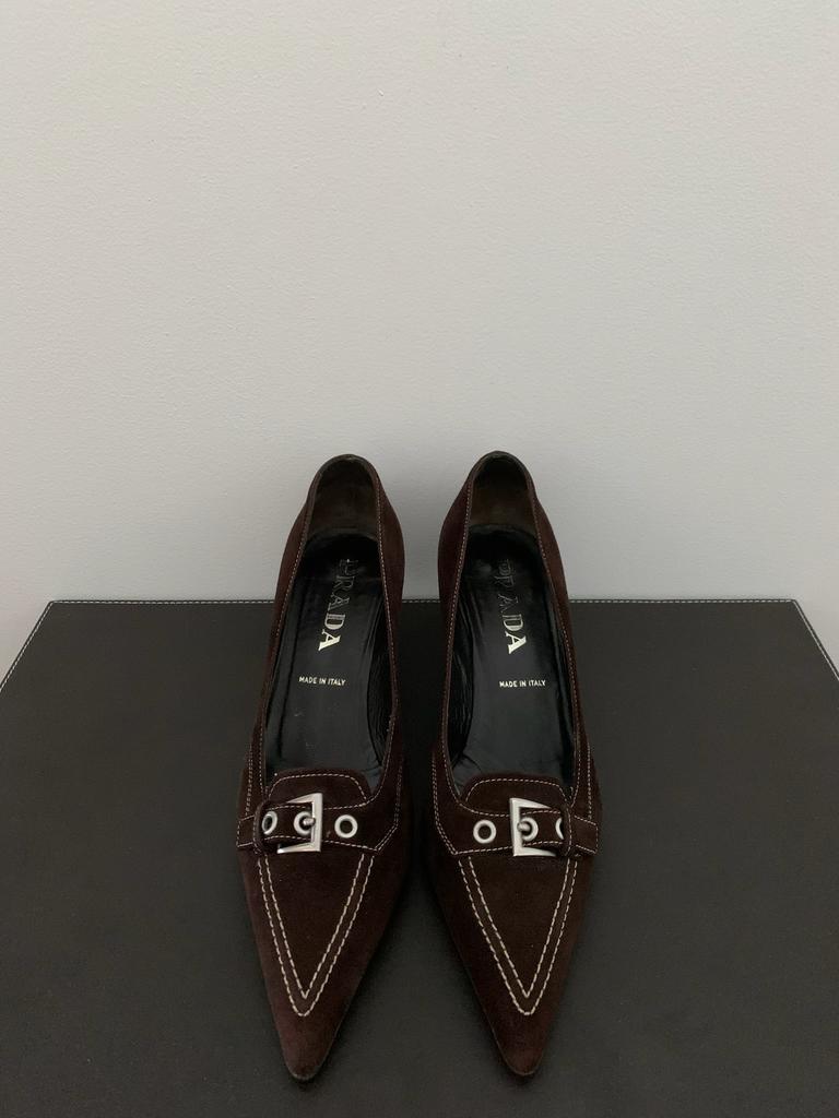 PRADA-schoenen (37,5/Gemaakt in Italië), Prada, Ophalen of Verzenden, Zo goed als nieuw, Pumps