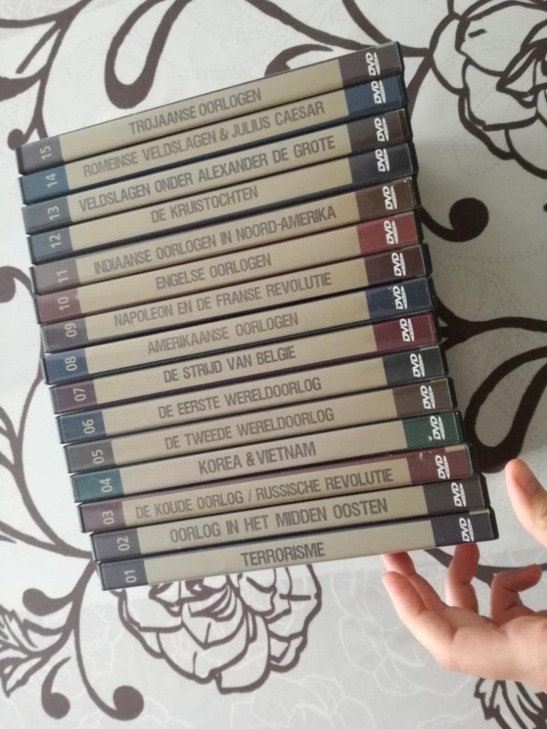 DVD collectie historische oorlogen 15 stuks, Cd's en Dvd's, Ophalen, Zo goed als nieuw, Oorlog of Misdaad