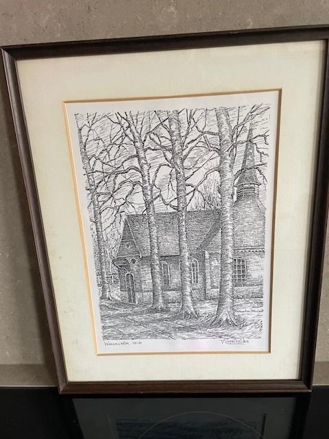 Pentekening van V.Verschelden, Ophalen