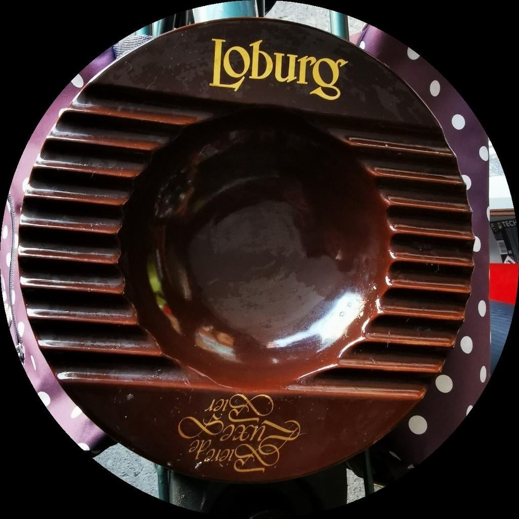 Cendrier Loburg en faïence diamètre 26 cm, Collections, Enlèvement ou Envoi, Comme neuf, Cendrier