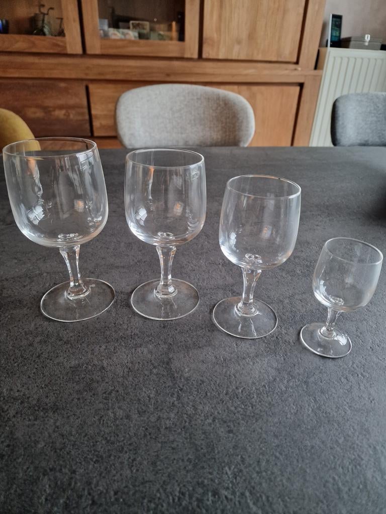Set glazen ( 48 stuks), Verzamelen, Glas en Drinkglazen, Ophalen